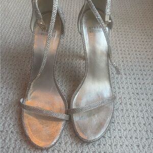 Stuart Weitzman Sparkly Nudist Heels